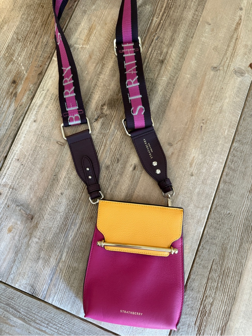 Strathberry North/South Stylist Calfskin Leather crossbody